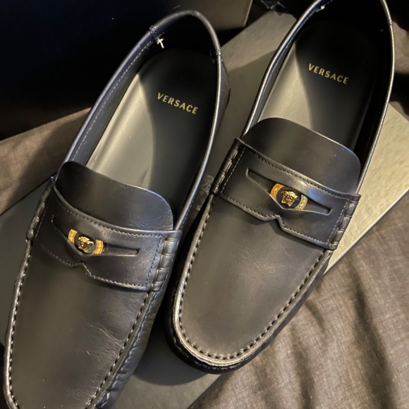 Versace Leather Flats main image 6